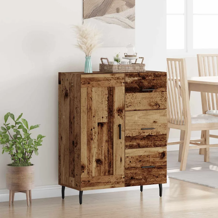 Buffet Bois Ancien 69,5 x 34 x 90 cm Bois d'ingénierie et fer