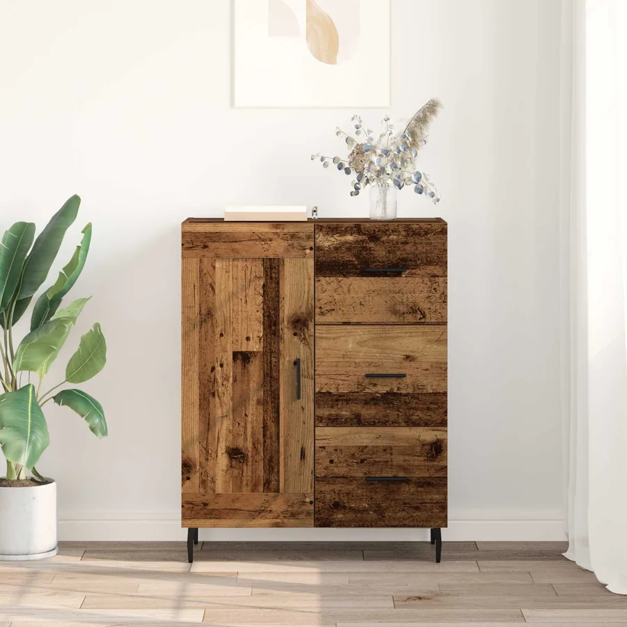 Buffet Bois Ancien 69,5 x 34 x 90 cm Bois d'ingénierie et fer - 4