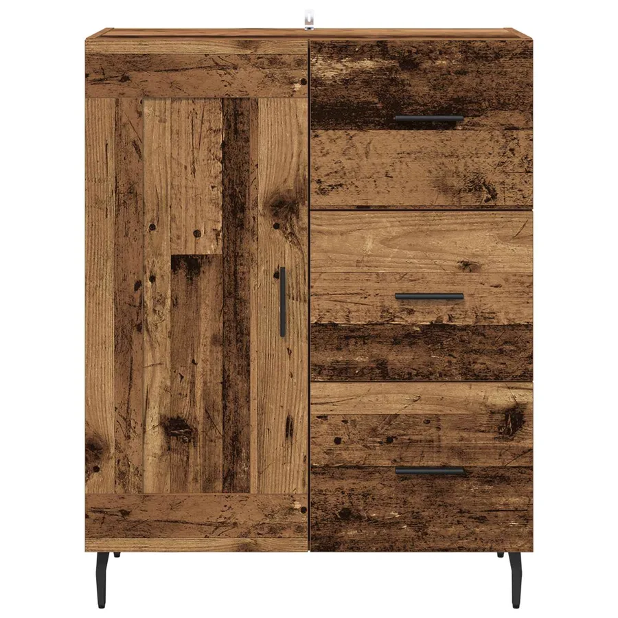 Buffet Bois Ancien 69,5 x 34 x 90 cm Bois d'ingénierie et fer - 6
