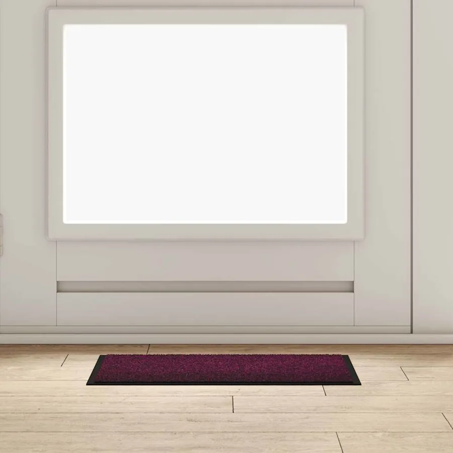 Tapis de porte Bordeaux 60 x 40 x 1.2 cm Tissu en teddy