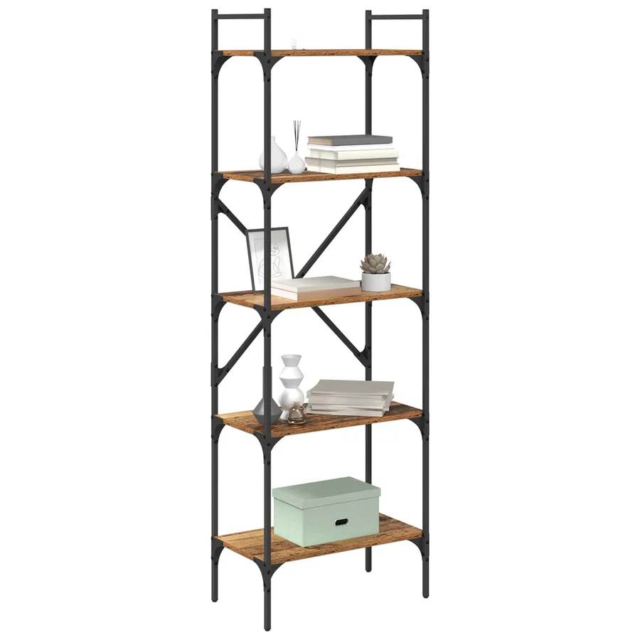 Bibliothèque Bois Ancien 56 x 32 x 174 cm Bois d'ingénierie - 3