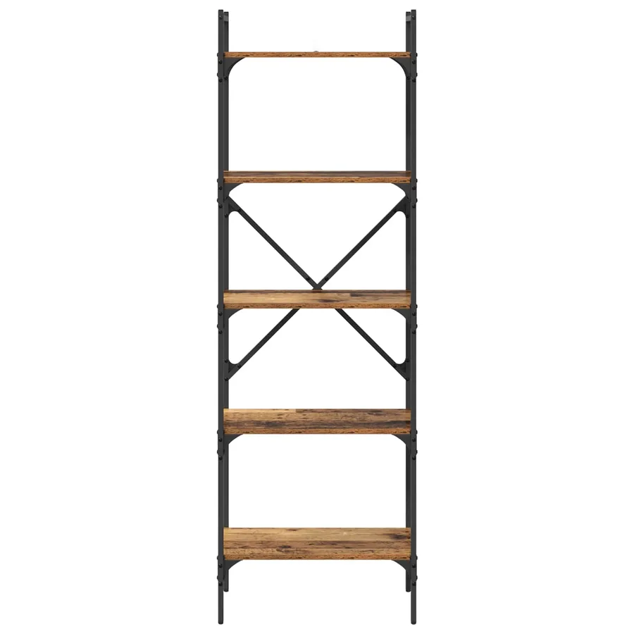 Bibliothèque Bois Ancien 56 x 32 x 174 cm Bois d'ingénierie - 5