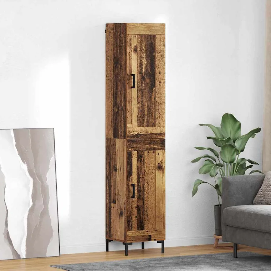 Haut Armoire Bois Ancien 34,5 x 34 x 180 cm Bois d'ingénierie