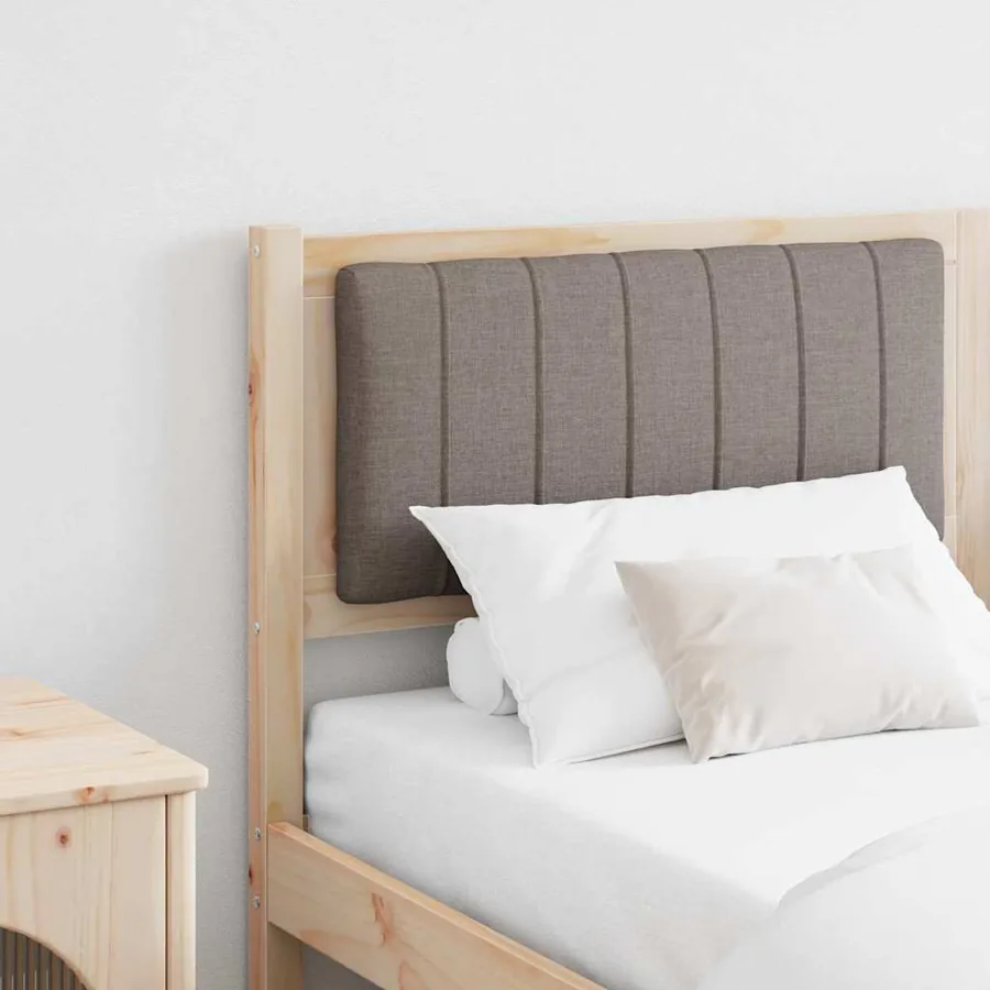 Tête de lit capitonnée Marron 160 cm Pin massif