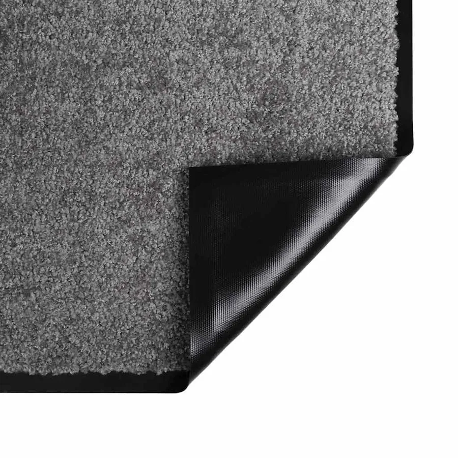 Tapis de porte Gris clair 60 x 40 x 1.2 cm Tissu en teddy - 5