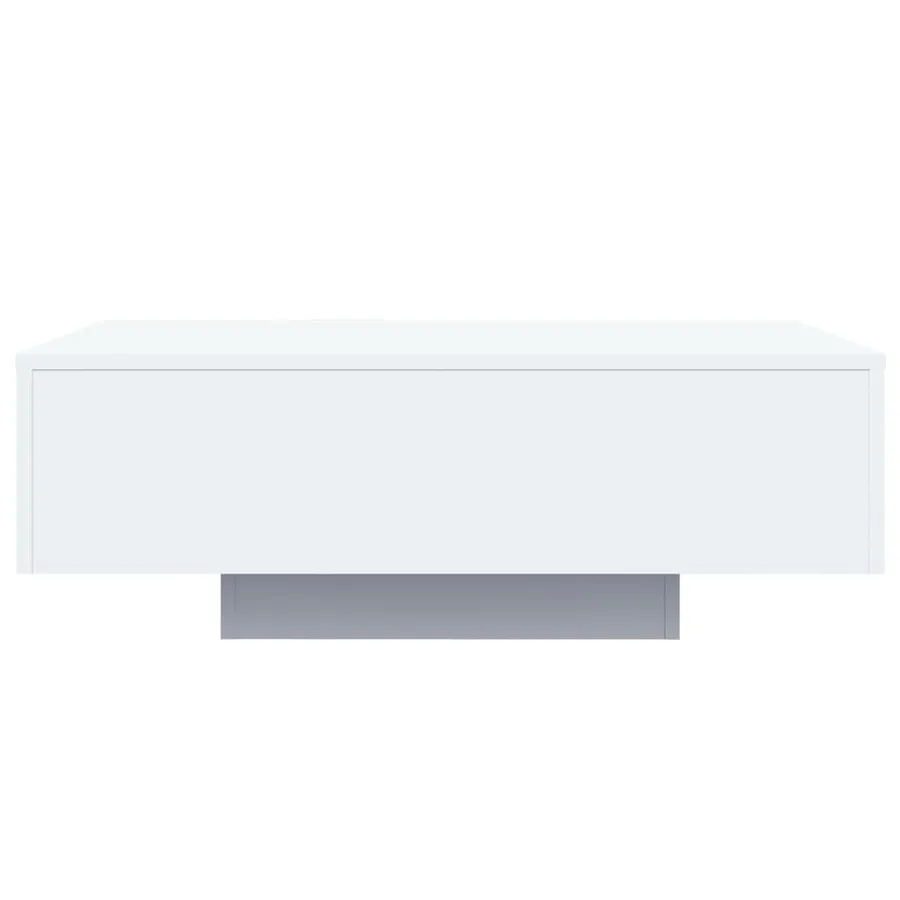 Table basse avec lumières LED blanc 85x55x31 cm - 7