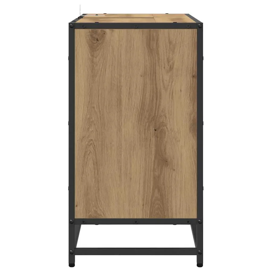 Cabinet de salle de bain Chêne artisanal 65 x 33 x 60 cm - 7