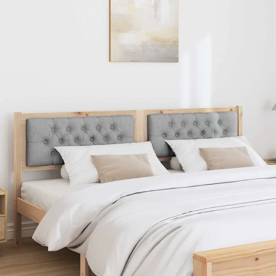 Tête de lit Marron et gris clair 180 cm Bois massif en pin - 3