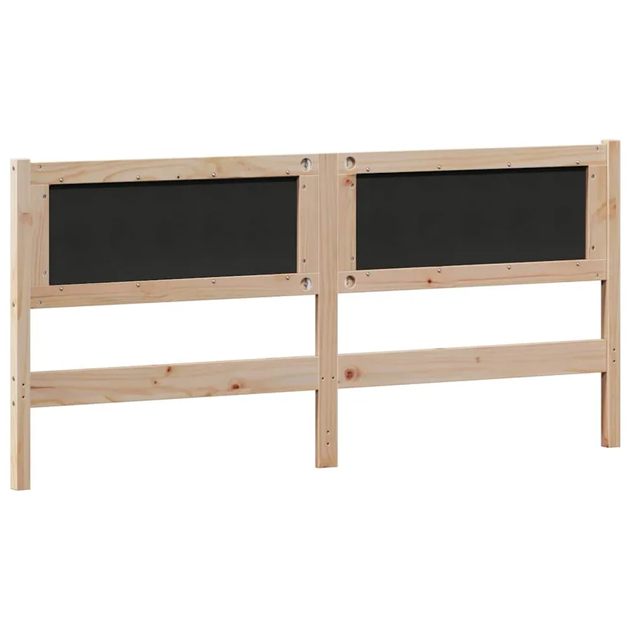 Tête de lit Marron et gris clair 180 cm Bois massif en pin - 6