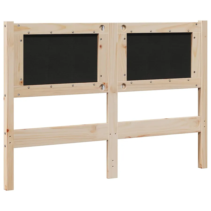 Tête de lit capitonnée Marron 120 cm Pin massif - 6