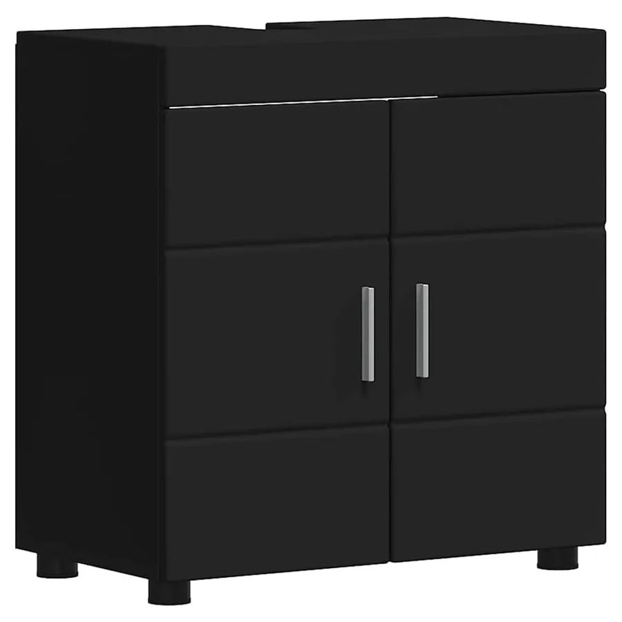 Ensemble de mobilier de salle de bain TULUM 4 pcs Noir - 4