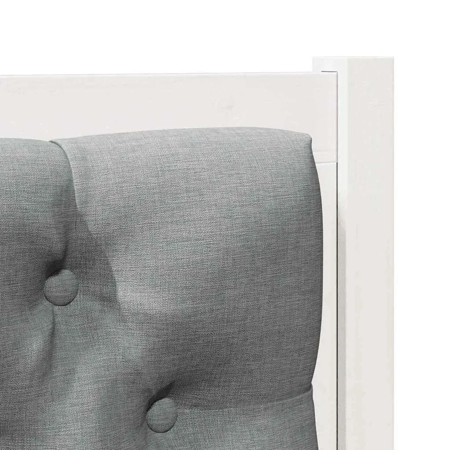 Tête de lit Autre Blanc et gris clair 75 cm Bois massif en pin - 7