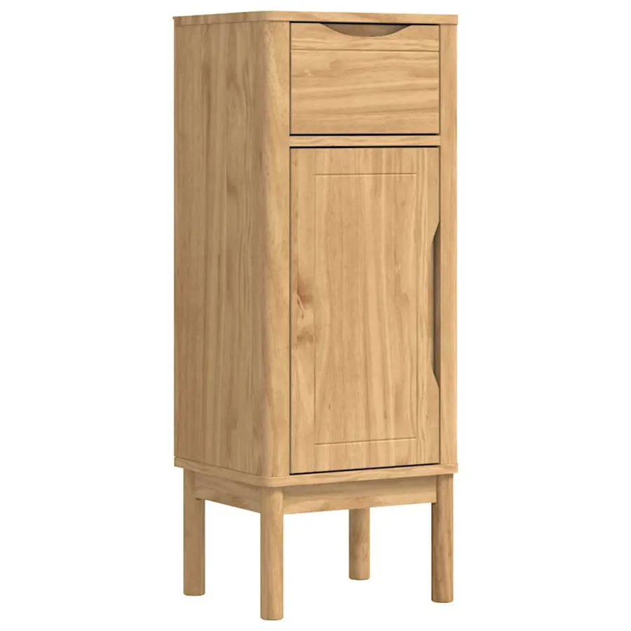 Armoire de salle de bain FLORO Cire marron 35 x 30 x 90 cm - 2