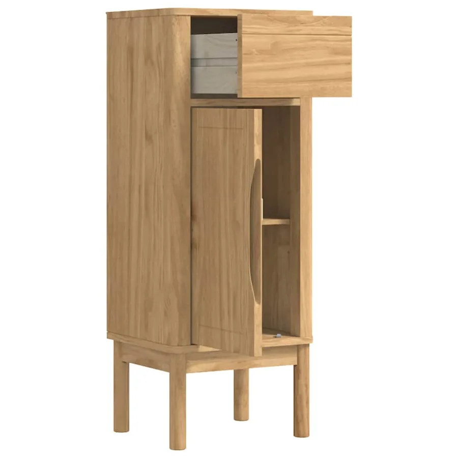Armoire de salle de bain FLORO Cire marron 35 x 30 x 90 cm - 5