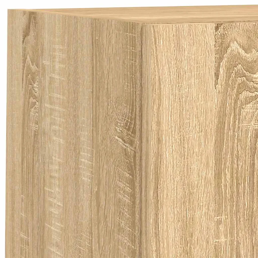 Unités murales TV avec LED 6 pcs chêne sonoma bois d'ingénierie - 12