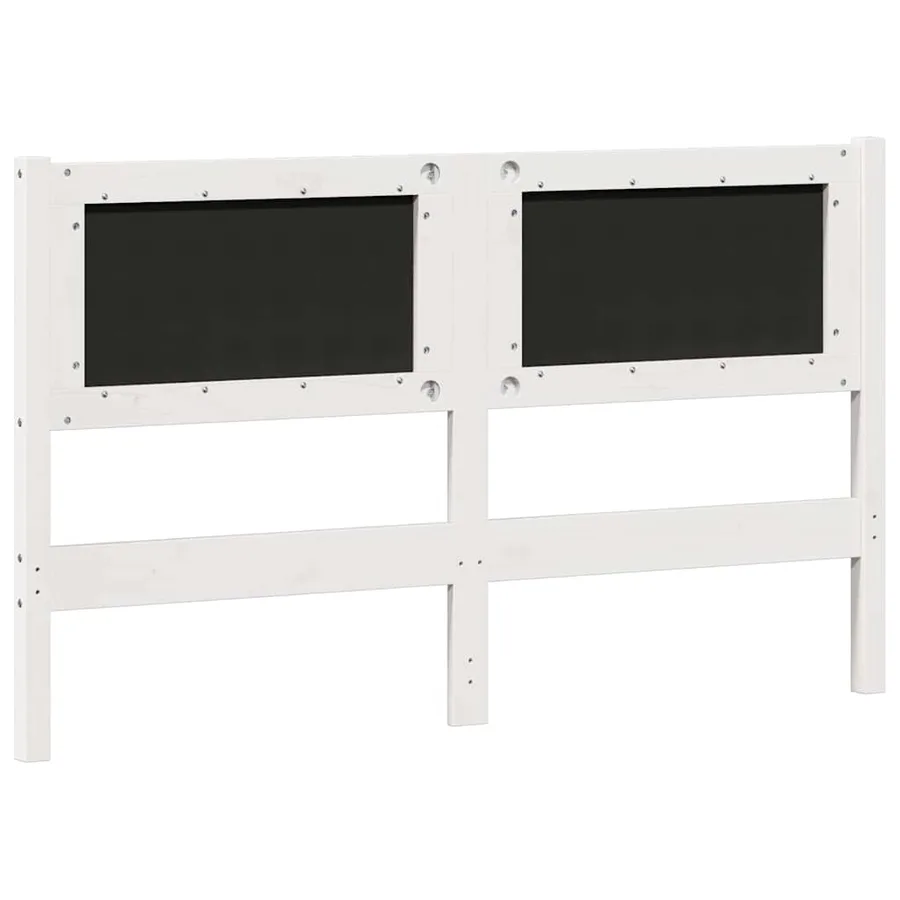 Tête de lit Autre Blanc et gris clair 150 cm Bois massif en pin - 6