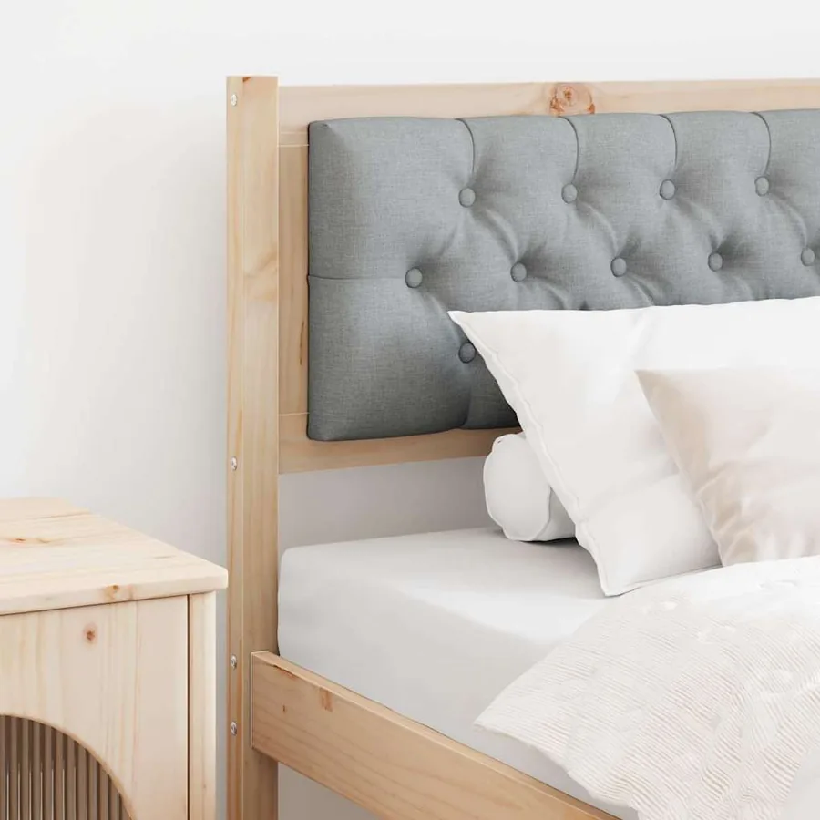 Tête de lit Autre Marron et gris clair 90 cm Bois massif en pin