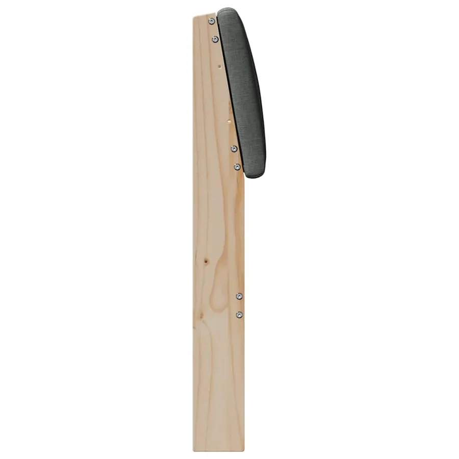 Tête de lit capitonnée Gris foncé 135 cm Pin massif - 5