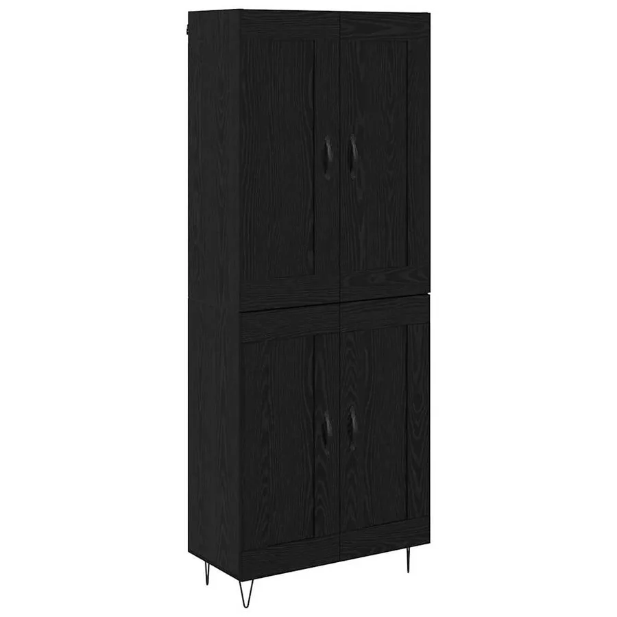 Haut Armoire Chêne noir 69,5 x 34 x 180 cm Bois d'ingénierie - 2