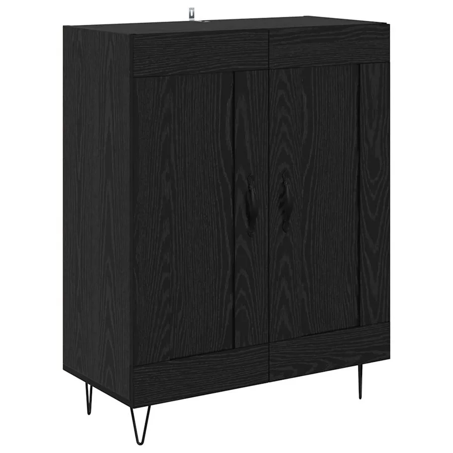 Haut Armoire Chêne noir 69,5 x 34 x 180 cm Bois d'ingénierie - 6