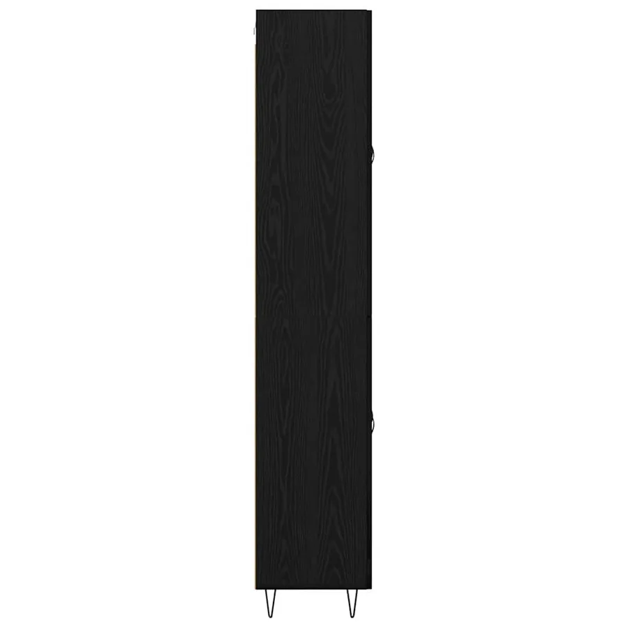 Haut Armoire Chêne noir 69,5 x 34 x 180 cm Bois d'ingénierie - 9