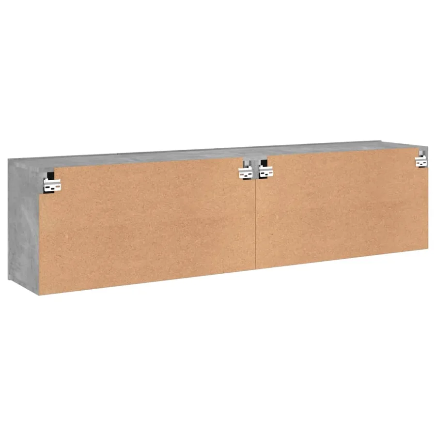 Meubles TV muraux 2 pcs gris béton 80x30x41 cm - 9
