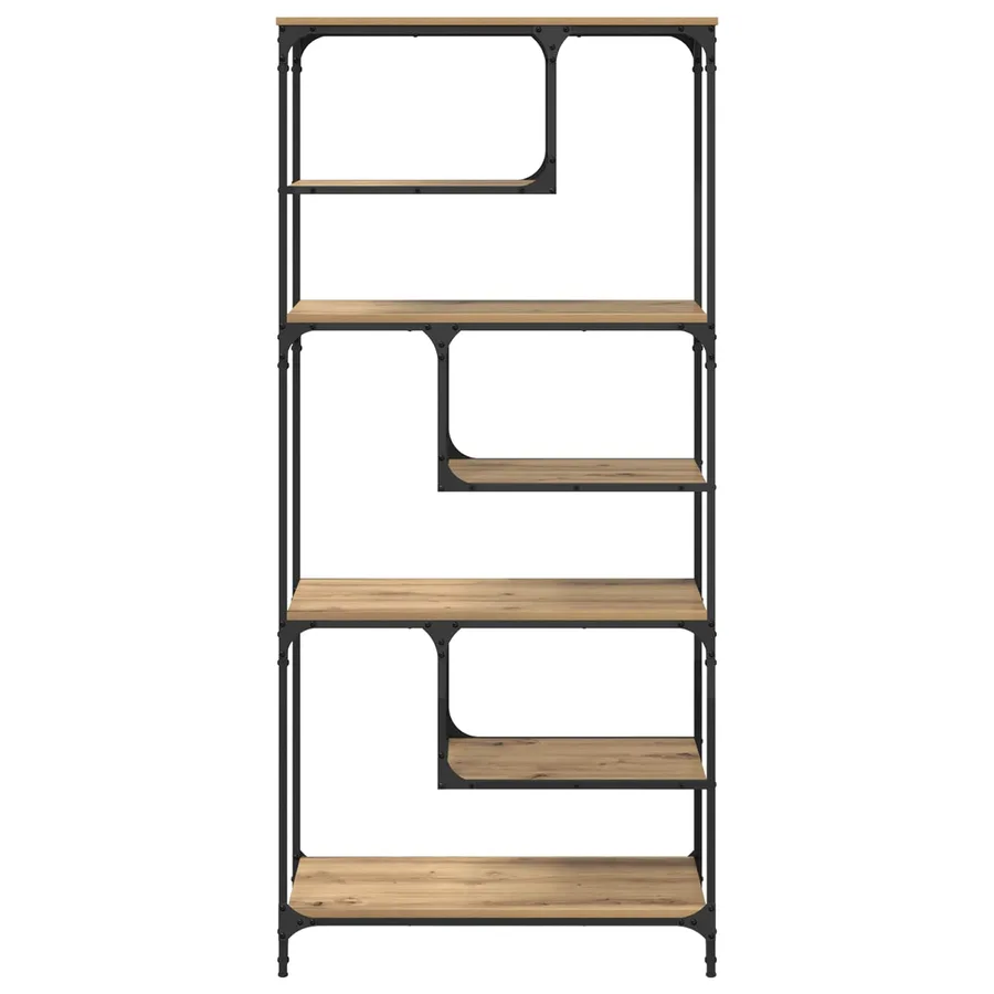 Bibliothèque 6 niveaux 81 x 36 x 176 cm Bois d'ingénierie - 5