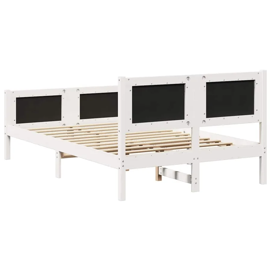 Cadre de lit Gris clair 120 x 190 cm Pin massif - 7