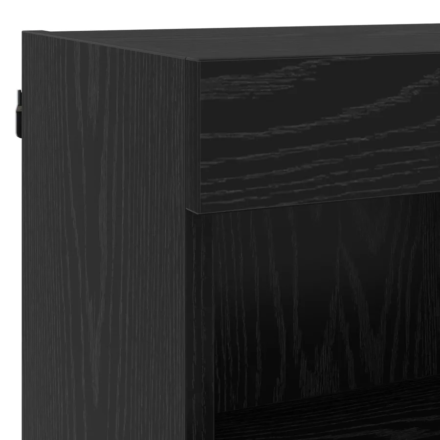 Unités murales TV avec LED 5 pcs 40,5 x 30 x 102 cm Chêne noir - 11