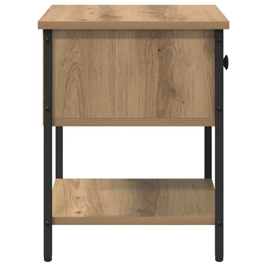 Table de chevet Chêne artisanal 34 x 35,5 x 45 cm - 7
