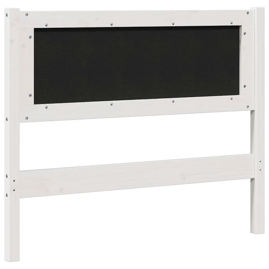 Tête de lit capitonnée avec tête de lit Blanc 100 cm Pin massif - 6