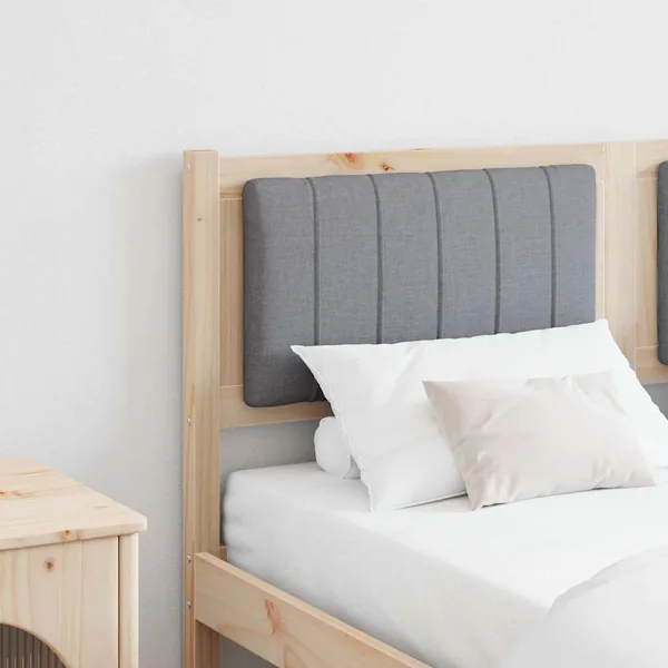Tête de lit capitonnée Marron 135 cm Pin massif