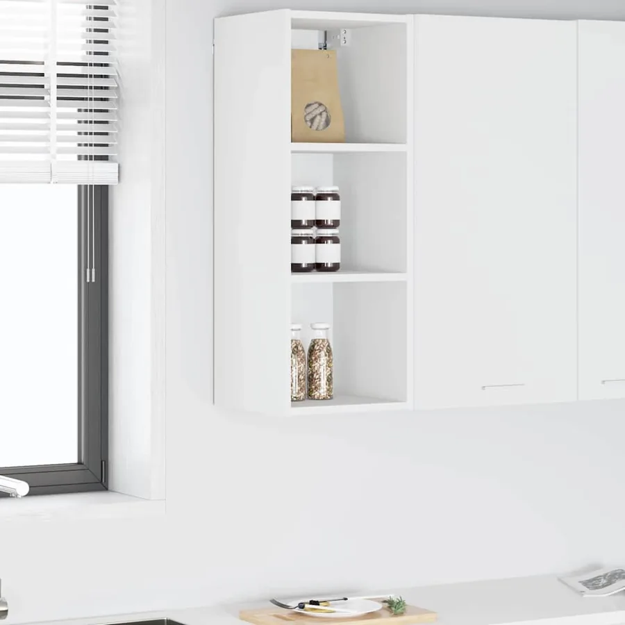 Armoire suspendue avec stockage Riga Blanc 30 x 29,5 x 80 cm