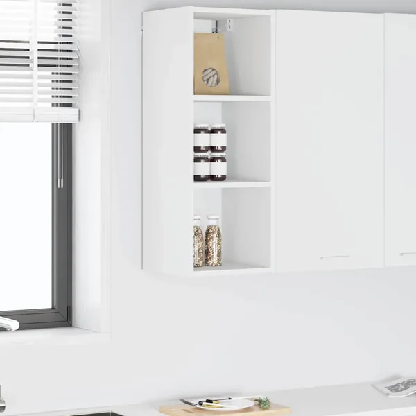 Armoire suspendue avec stockage Riga Blanc 30 x 29,5 x 80 cm