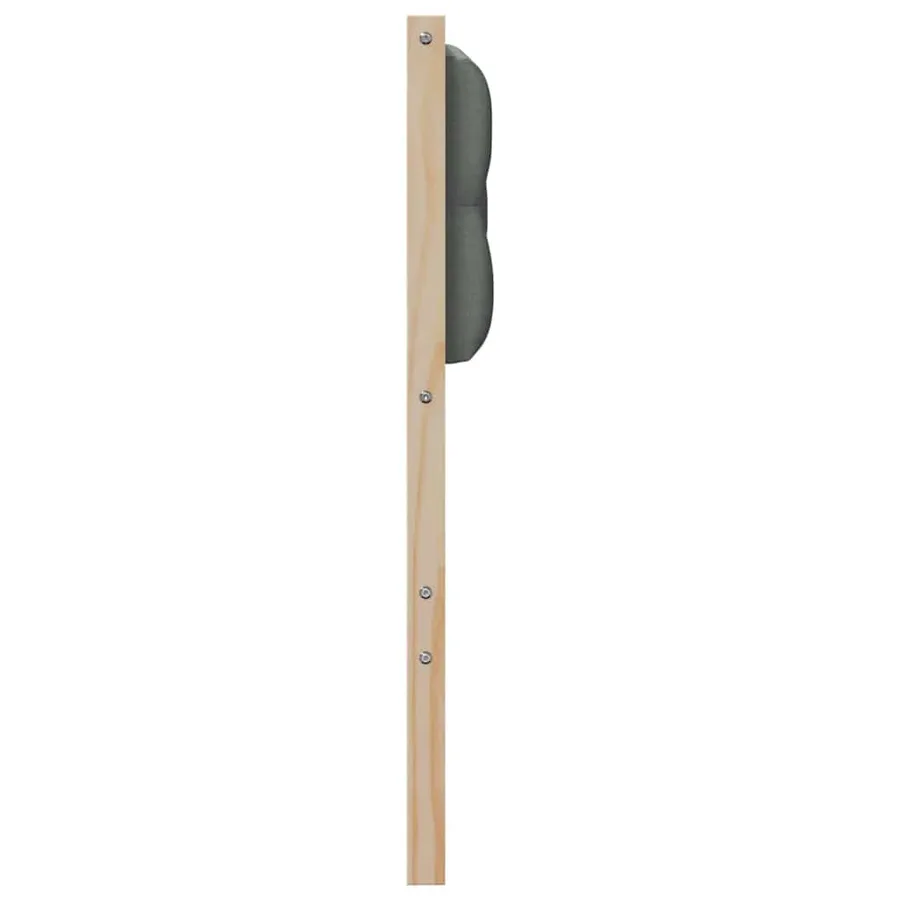 Tête de lit marron et gris foncé 120 cm Bois massif en pin - 5