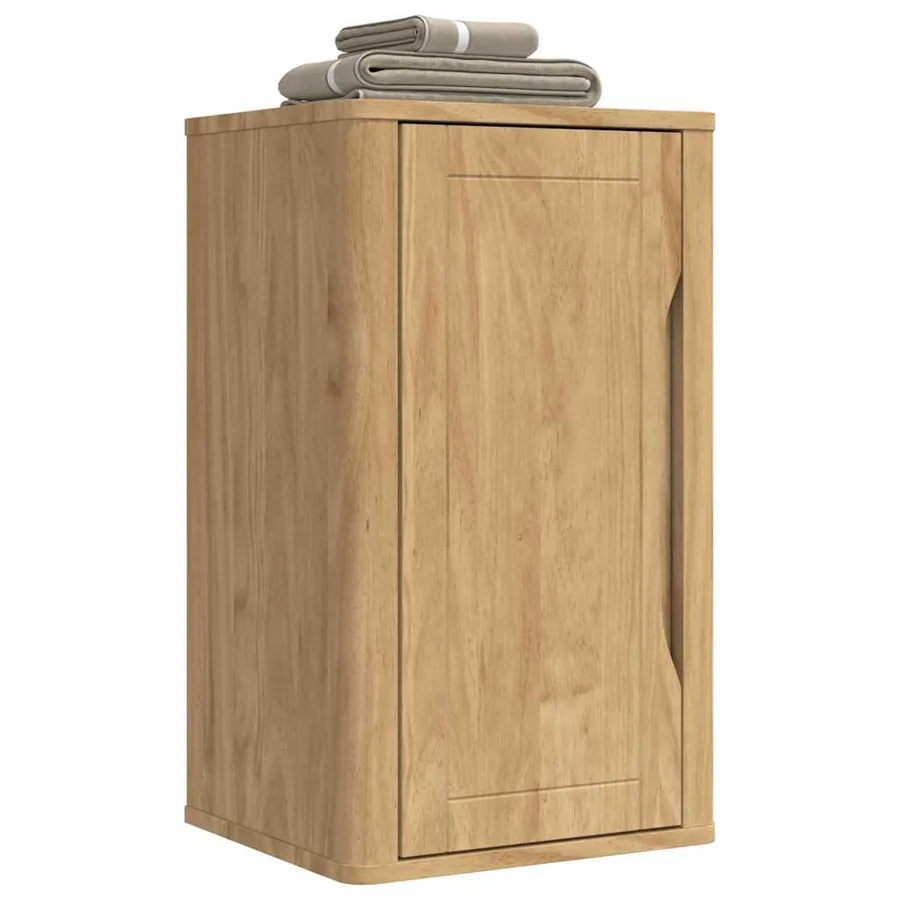 Armoire murale de salle de bain avec étagère FLORO Cire marron - 3