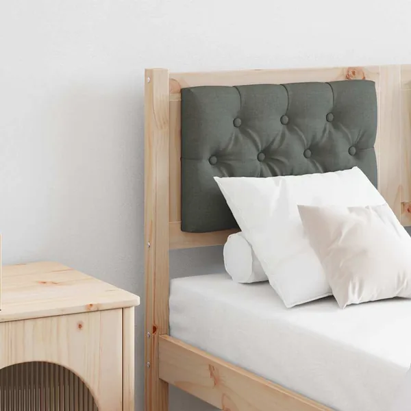 Tête de lit marron et gris foncé 135 cm Bois massif en pin