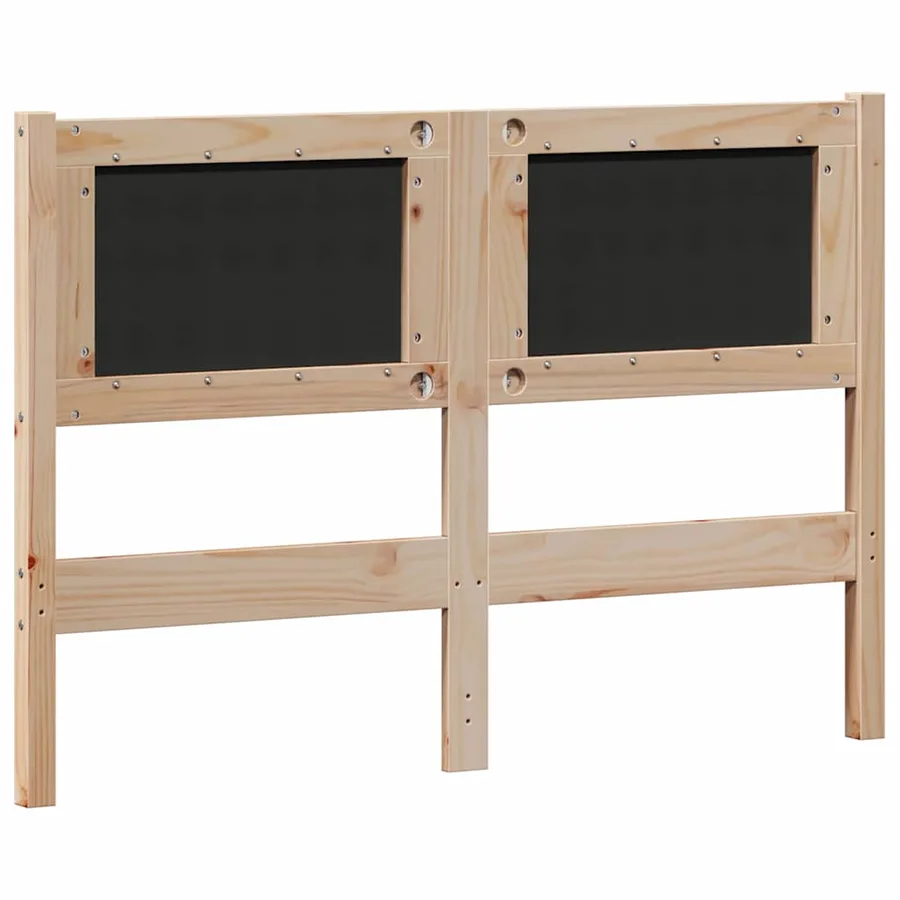 Tête de lit marron et gris foncé 135 cm Bois massif en pin - 6