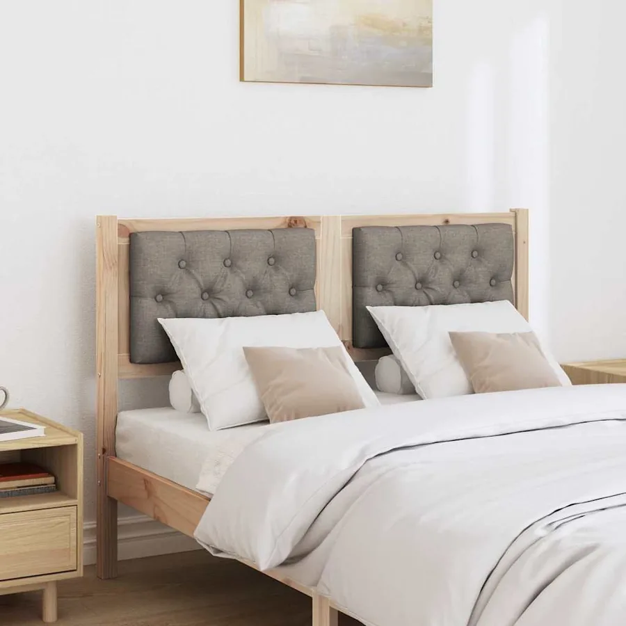 Tête de lit Autre Marron et taupe 135 cm Bois massif en pin - 3