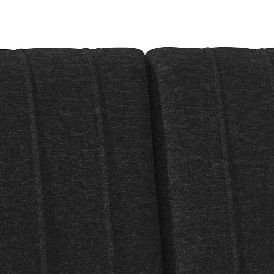 Tête de lit capitonnée Noir 135 cm Pin massif - 7