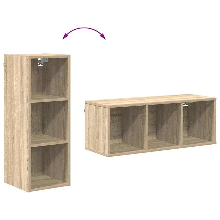 Armoire suspendue avec stockage Chêne Sonoma 30 x 29,5 x 80 cm - 10