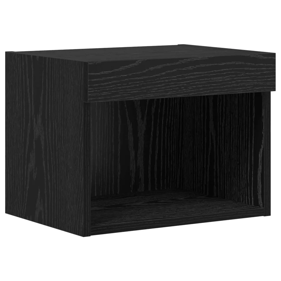 Meubles TV muraux 4 pcs Chêne noir Bois d'ingénierie - 7