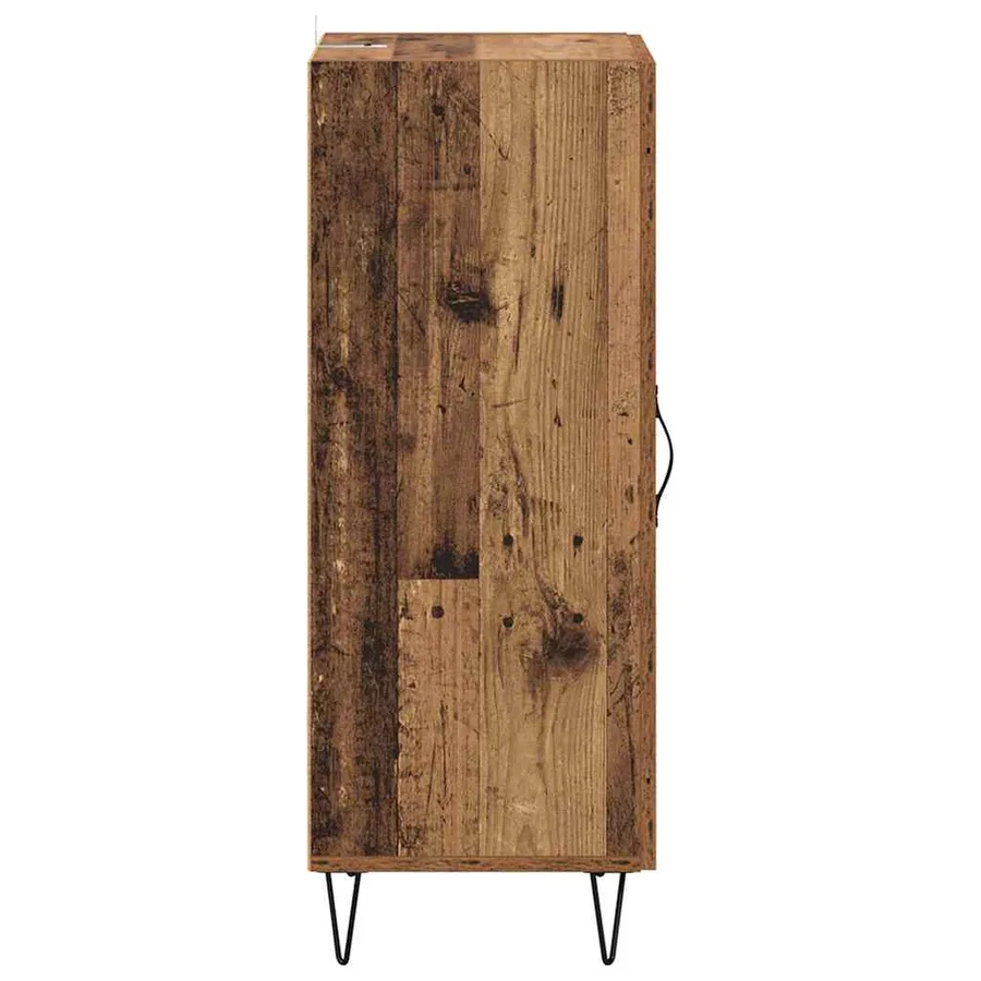 Buffet Bois Ancien 34,5 x 34 x 90 cm Bois d'ingénierie et fer - 7