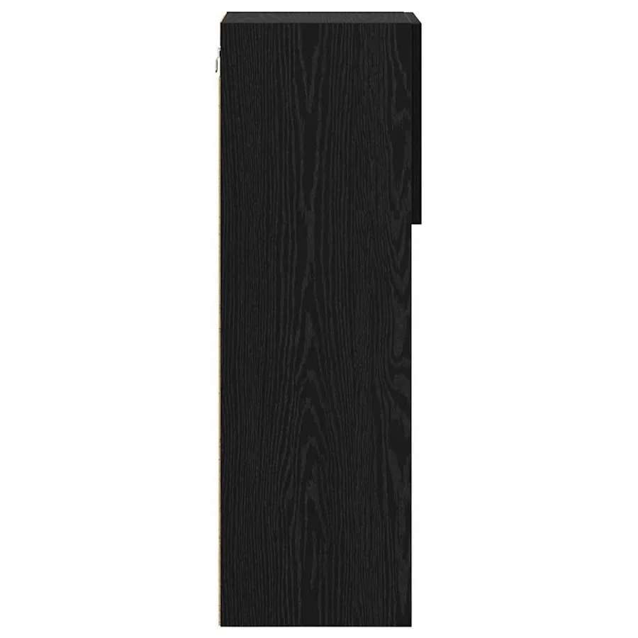 Meuble TV mural Chêne noir 30,5 x 30 x 90 cm Bois d'ingénierie - 10