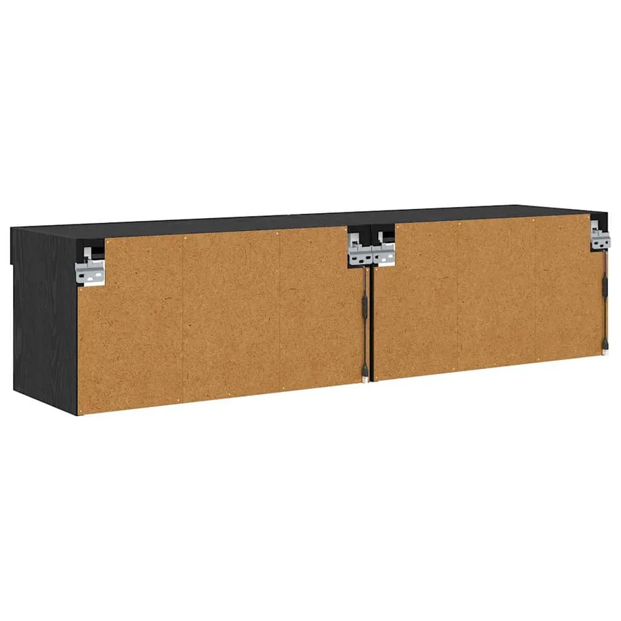 Ensemble meuble TV avec LED 2 pcs Chêne noir 60 x 30 x 30 cm - 9