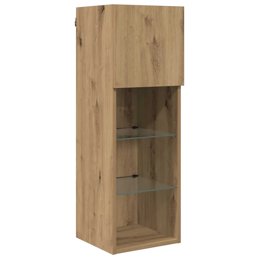 Unité murale de TV 6 pcs Chêne artisanal Bois d'ingénierie - 6