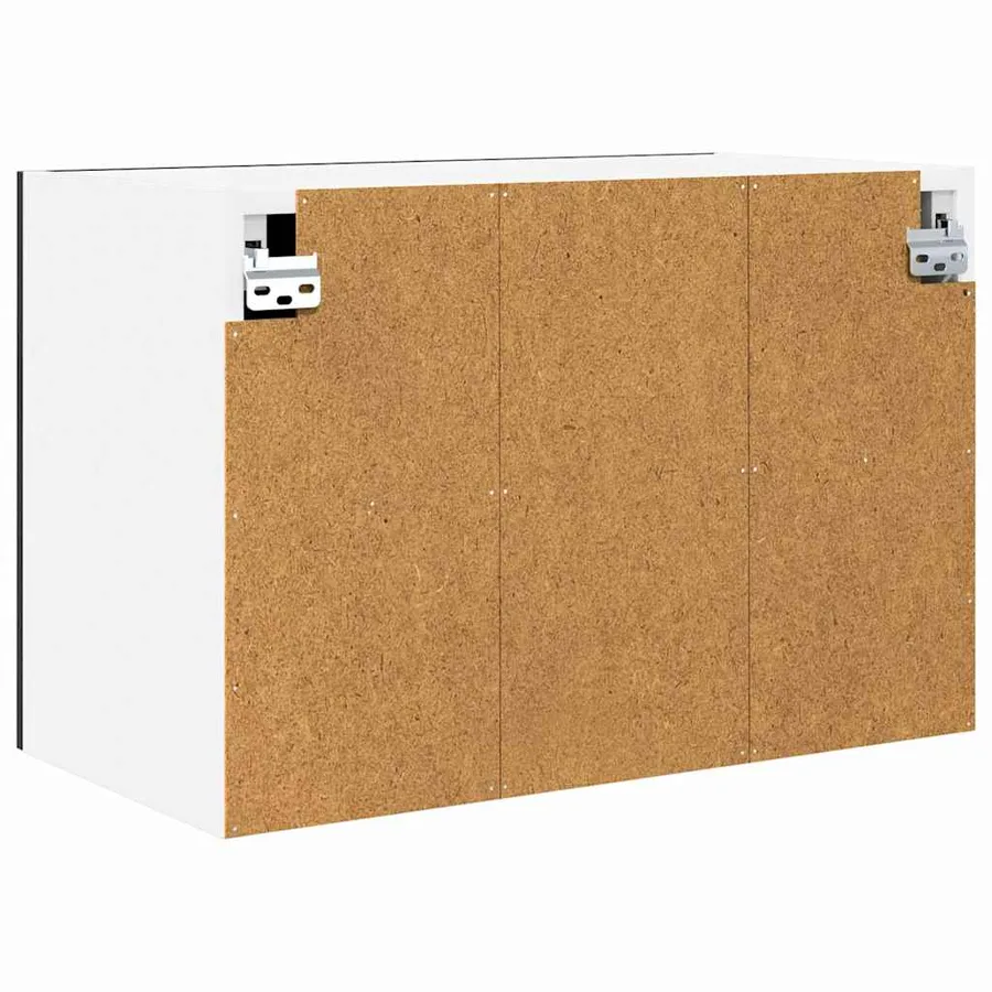 Armoire suspendue 2 pcs Chêne noir et Blanc 60 x 31 x 40 cm - 9