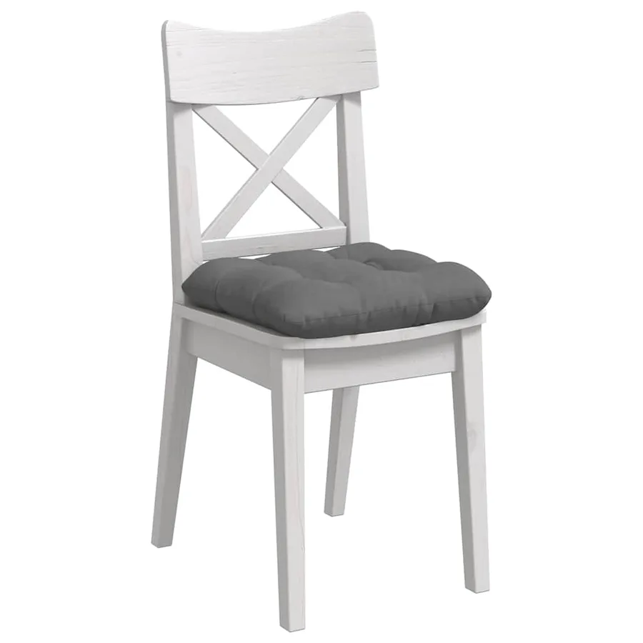 Coussins de siège 4 pcs Gris foncé 45 x 45 cm - 3
