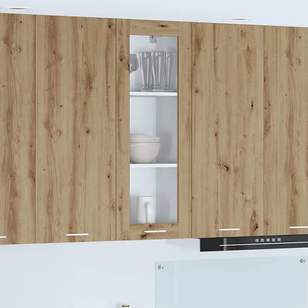 Armoire suspendue avec porte Chêne artisanal 40 x 31 x 100 cm