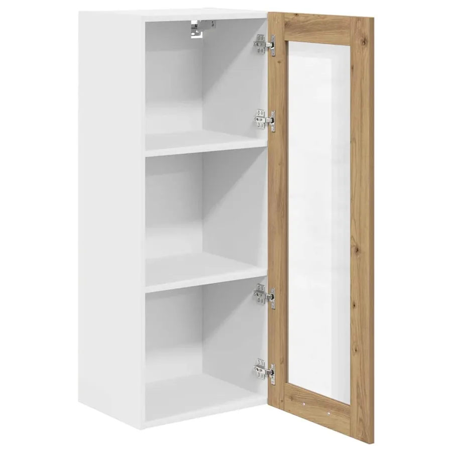 Armoire suspendue avec porte Chêne artisanal 40 x 31 x 100 cm - 5